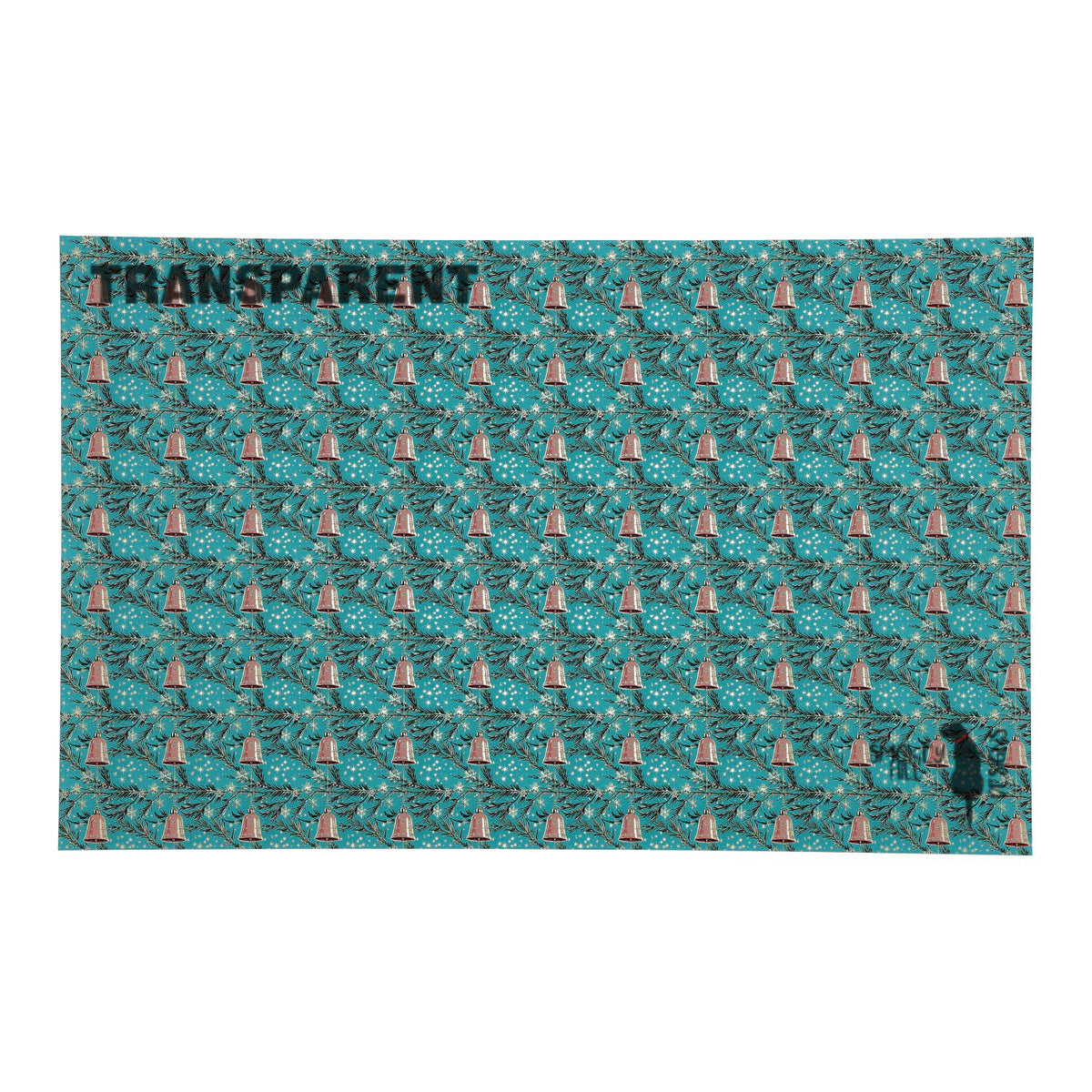 PatternPly® Transparent Vintage Bells Micro sheet showing the pattern