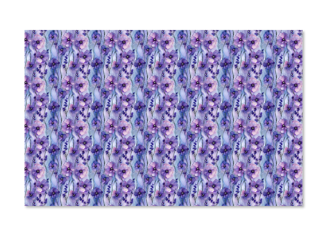 PatternPly® Full Coverage Violet Pressed Flowers