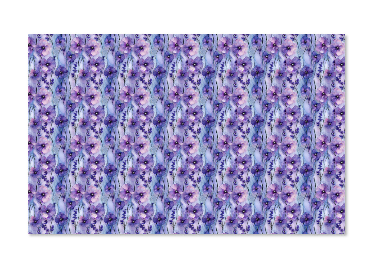 PatternPly® Full Coverage Violet Pressed Flowers product photo 2