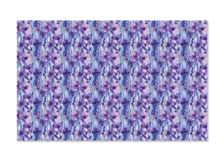 PatternPly® Full Coverage Violet Pressed Flowers
