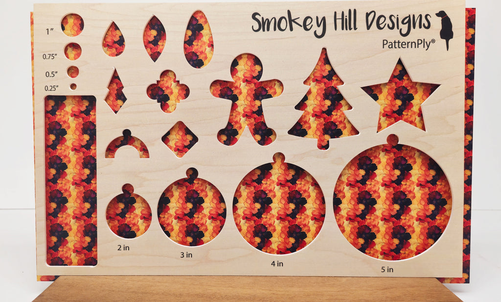 PatternPly® Full Coverage Mini Warm Ink Blossoms product photo 2