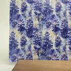 PatternPly® Full Coverage Watercolor Bluebonnets sheet showing the pattern