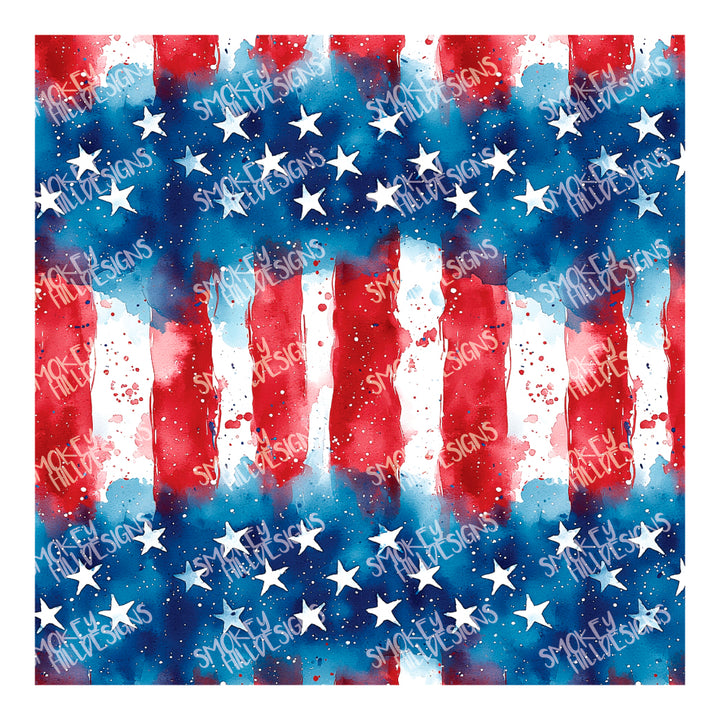 PatternPly® Full Coverage Watercolor Flag Stripes VERTICAL