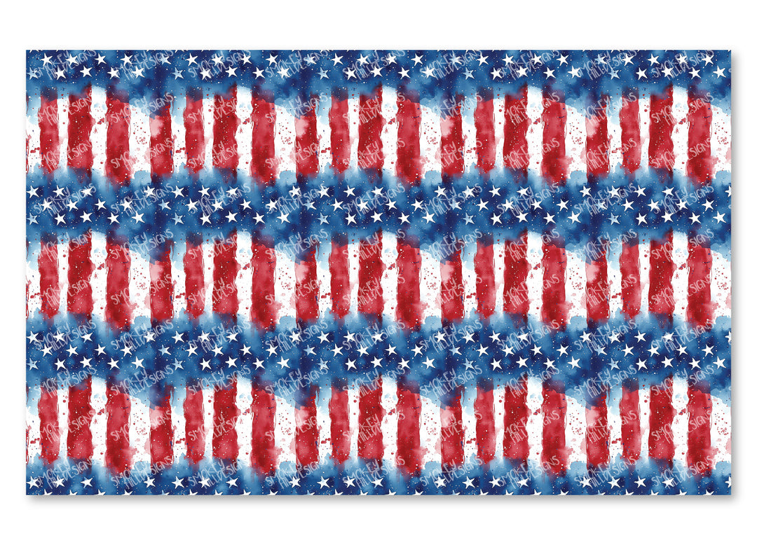 PatternPly® Full Coverage Watercolor Flag Stripes VERTICAL