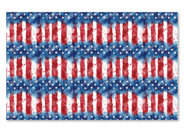 PatternPly® Full Coverage Watercolor Flag Stripes VERTICAL