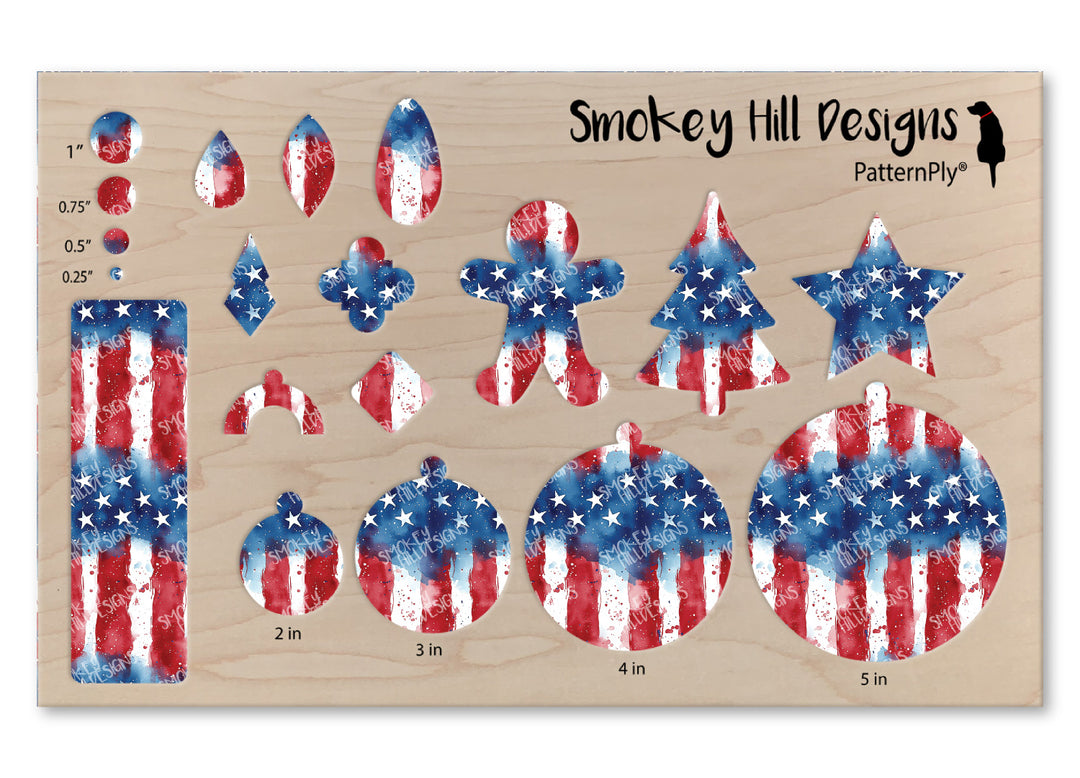 PatternPly® Full Coverage Watercolor Flag Stripes VERTICAL