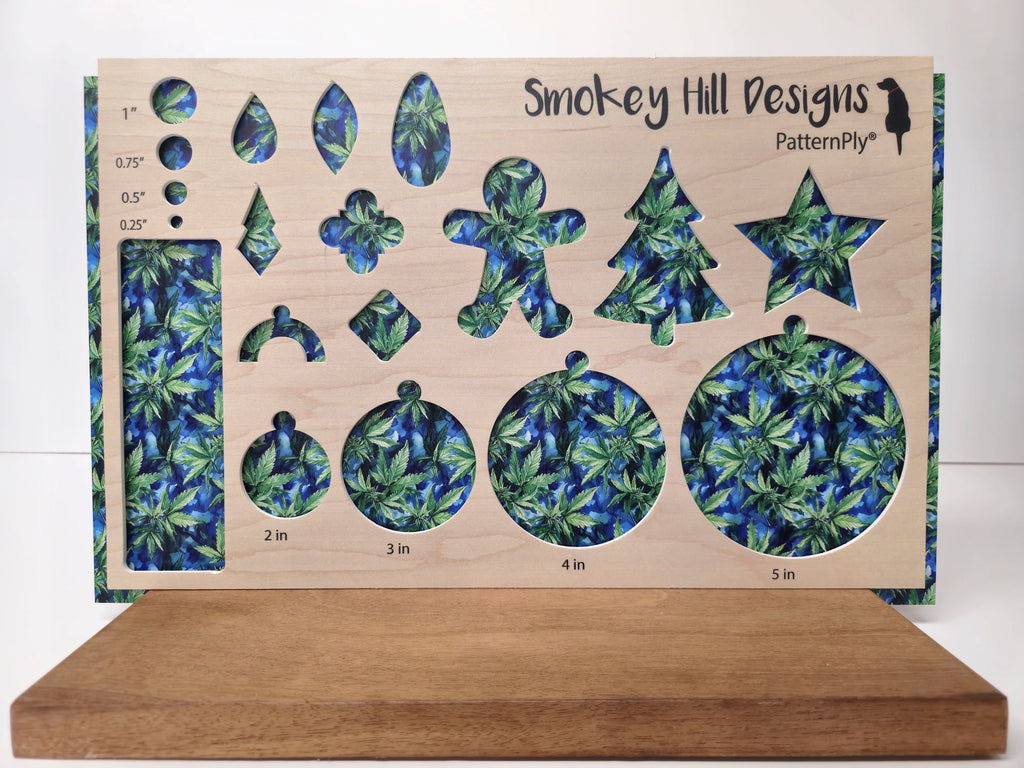 PatternPly® Full Coverage Watercolor Marijuana Leaves product photo 2