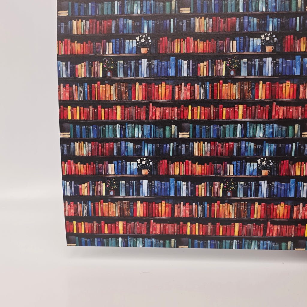 PatternPly® Full Coverage Watercolor Books sheet showing the pattern