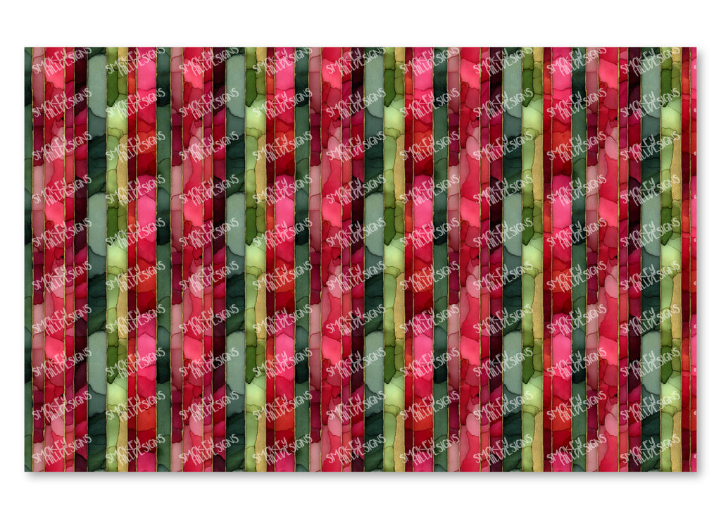 PatternPly® Transparent Watercolor Christmas Stripes product photo 4