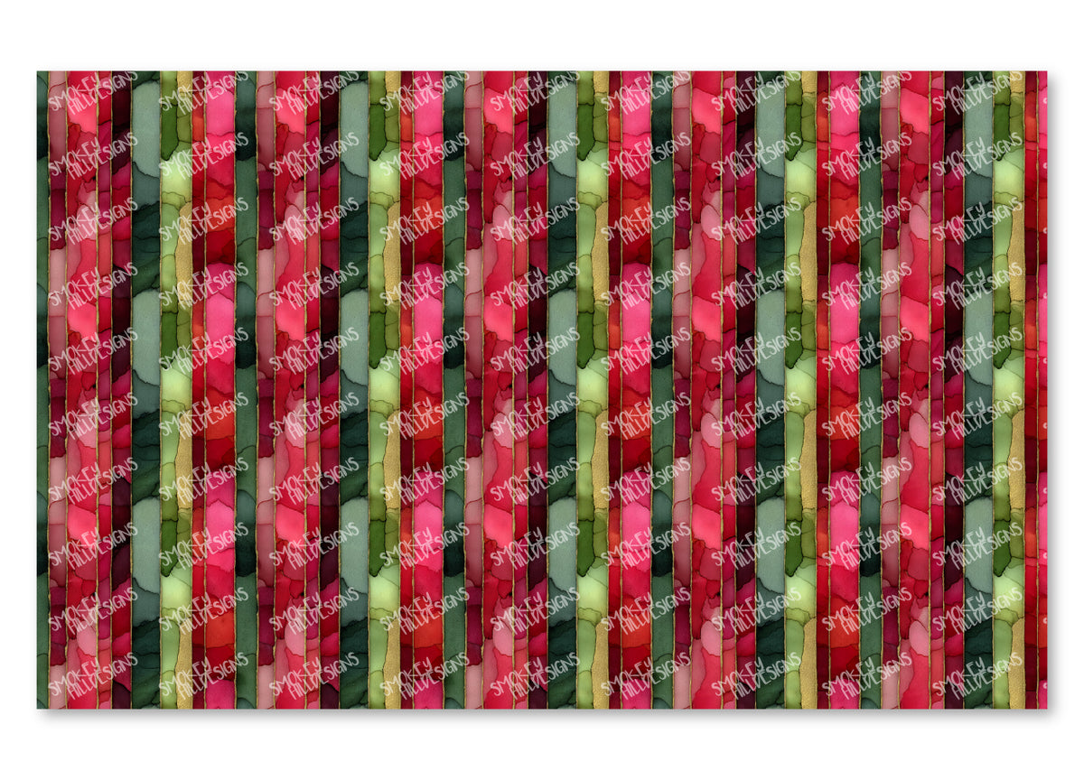 PatternPly® Transparent Watercolor Christmas Stripes product photo 4
