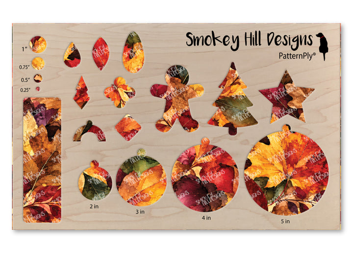 PatternPly® Full Coverage Watercolor Leaf Pile
