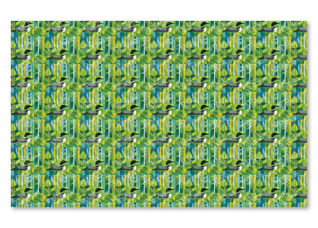 PatternPly® Full Coverage Watercolor Loon Small product photo 2