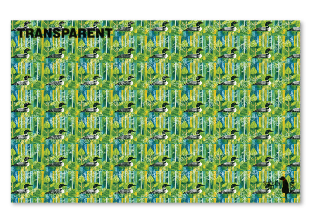 PatternPly® Transparent Watercolor Loon Small product photo 2