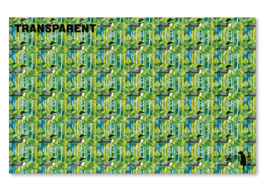 PatternPly® Transparent Watercolor Loon Small
