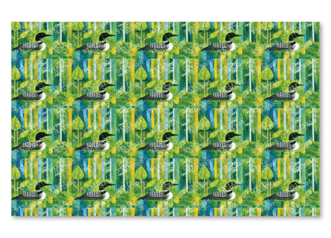 PatternPly® Full Coverage Watercolor Loon