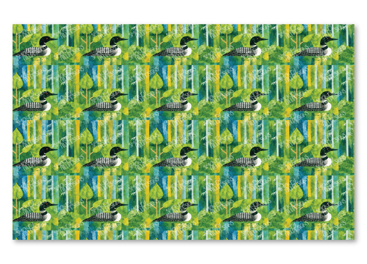PatternPly® Full Coverage Watercolor Loon