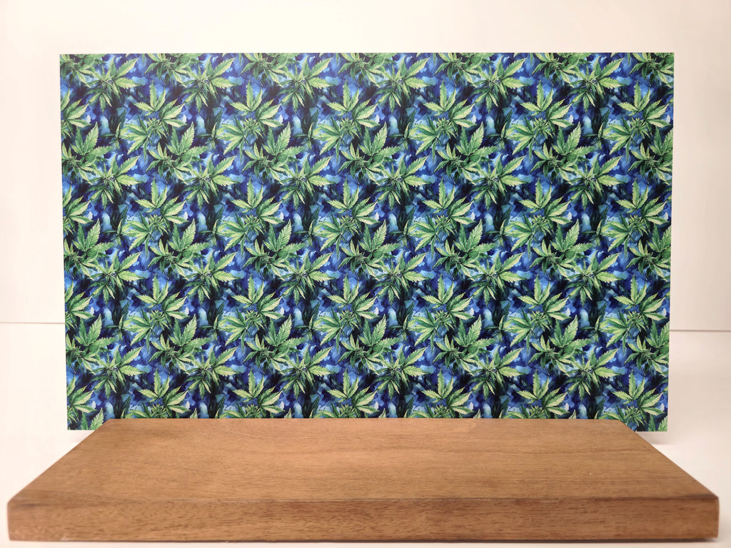 PatternPly® Full Coverage Watercolor Marijuana Leaves product photo 3