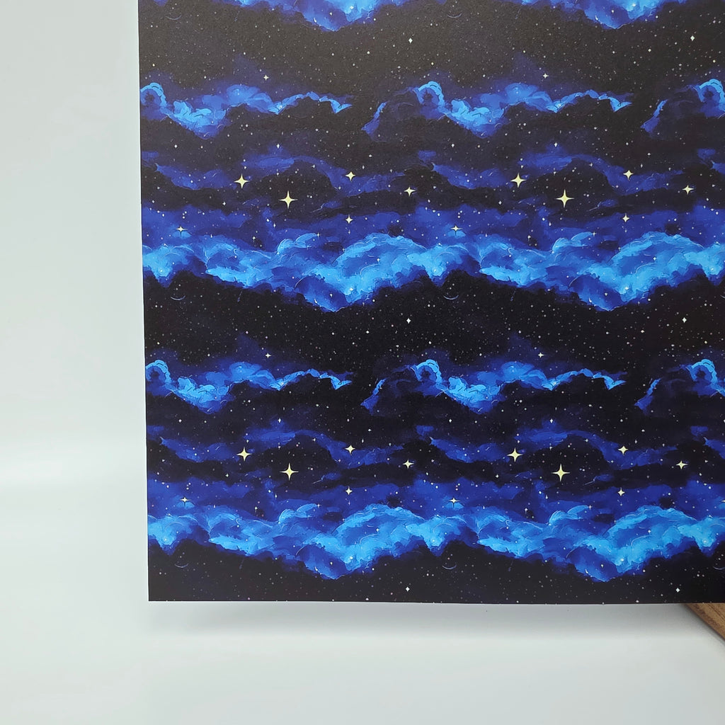 PatternPly® Full Coverage Watercolor Night sheet showing the pattern