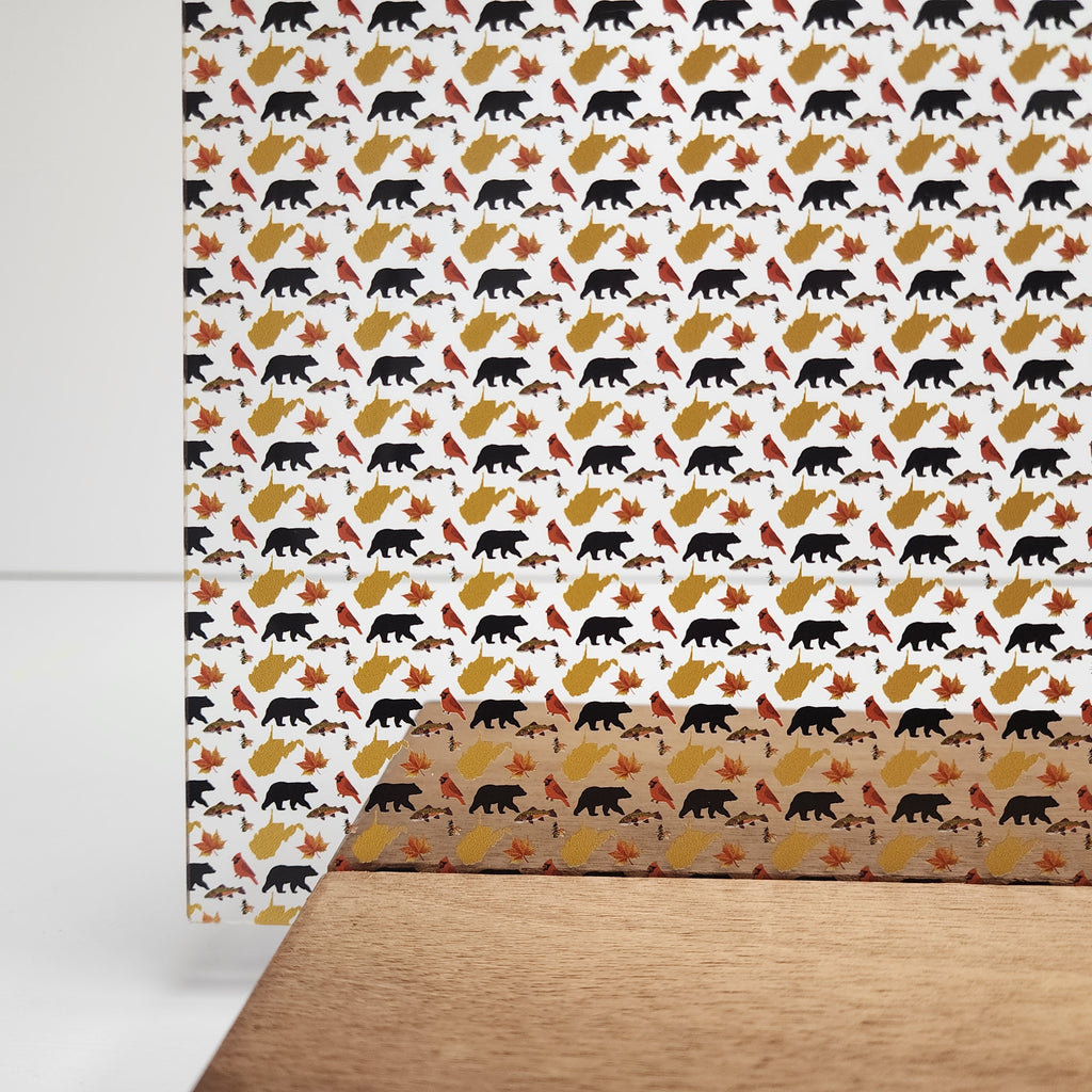 PatternPly® Scattered West Virginia Icons sheet showing the pattern