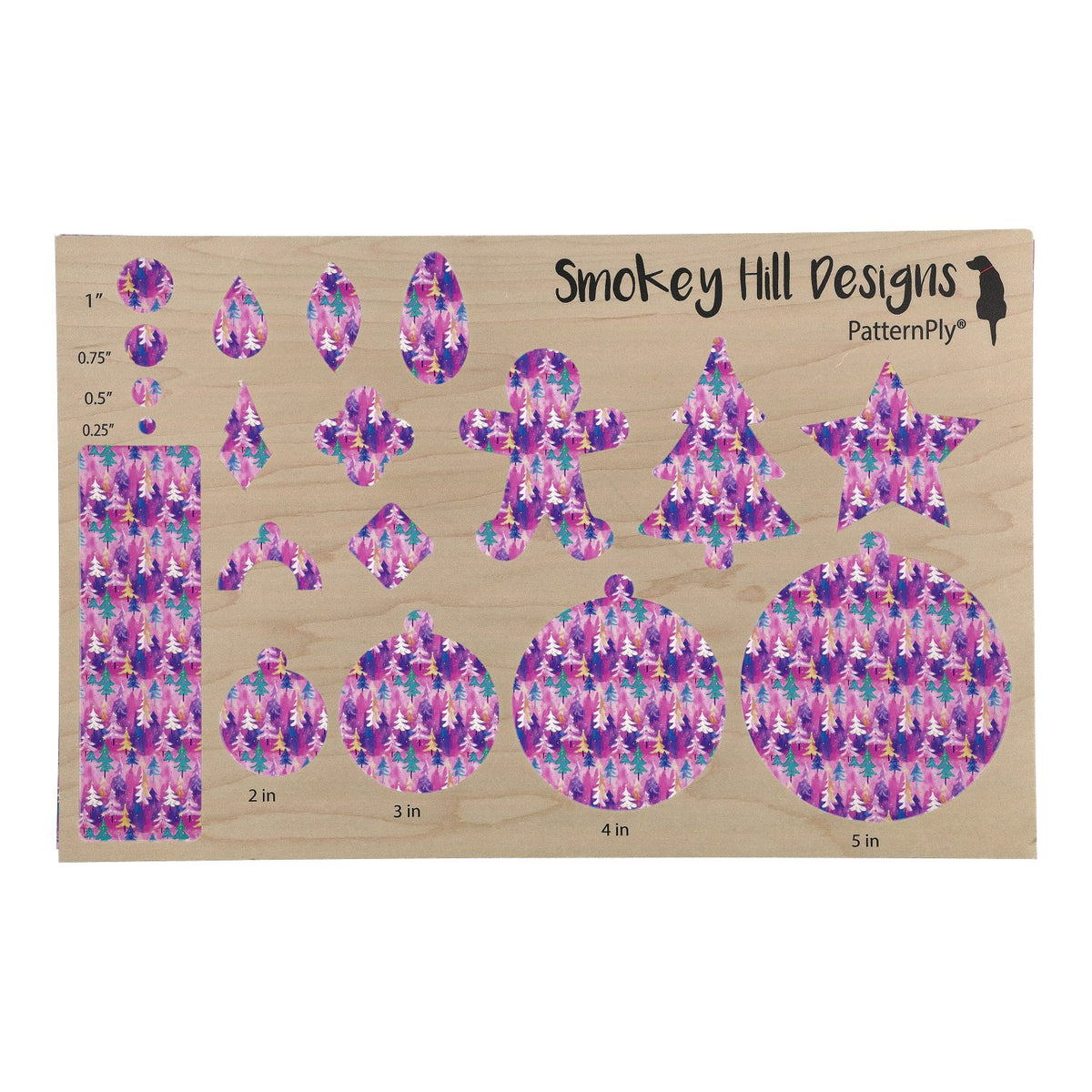 PatternPly® Transparent Whimsical Winter Forest Micro product photo 4