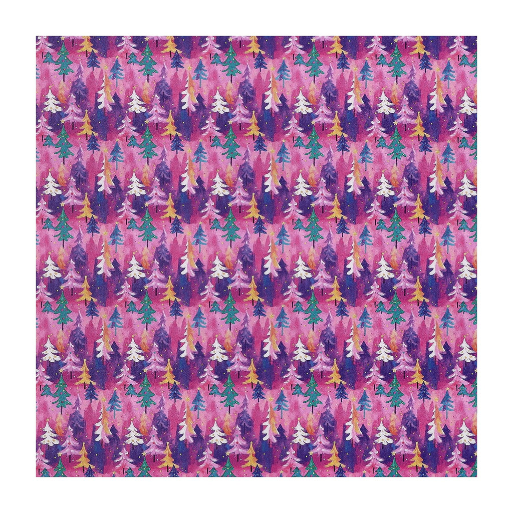 PatternPly® Full Coverage Whimsical Winter Forest Micro sheet showing the pattern