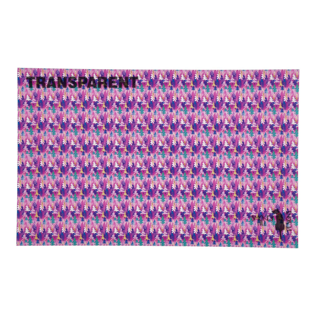 PatternPly® Transparent Whimsical Winter Forest Micro sheet showing the pattern