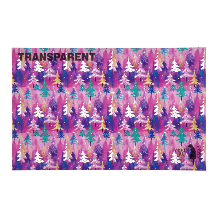 PatternPly® Transparent Whimsical Winter Forest