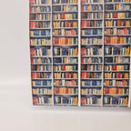 PatternPly® Full Coverage White Bookshelves sheet showing the pattern