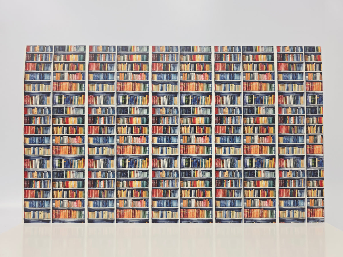 PatternPly® Full Coverage White Bookshelves product photo 2
