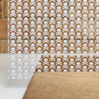 PatternPly® Scattered White Skull and Crossbones sheet showing the pattern