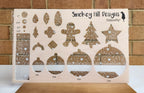 PatternPly® Scattered White Spiderwebs with White Hearts product photo 2