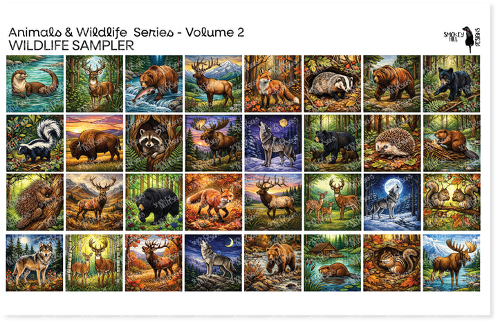 PatternPly® Transparent Animals and Wildlife Volume 2 Wildlife Sampler