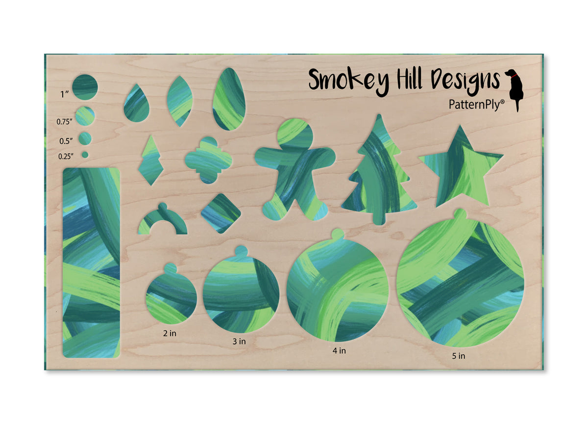 PatternPly® Full Coverage Winding Aqua and Green Maze product photo 3