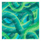 PatternPly® Full Coverage Winding Aqua and Green Maze sheet showing the pattern