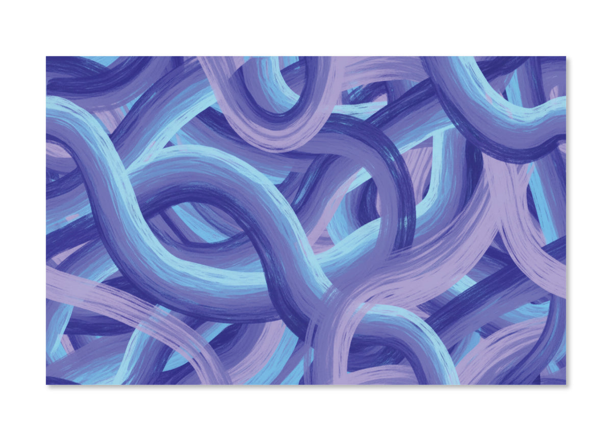 PatternPly® Full Coverage Winding Blue and Purple Maze product photo 2