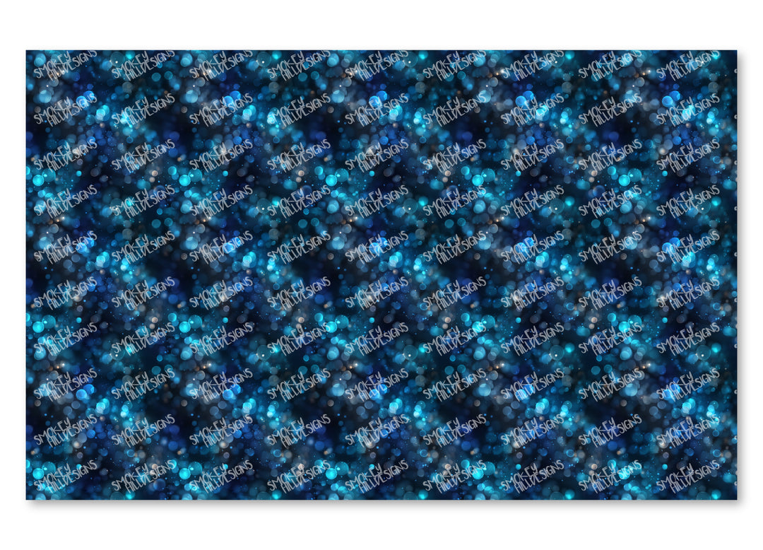PatternPly® Transparent Winter Blue Bokeh