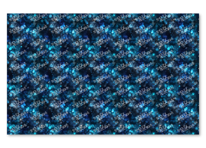 PatternPly® Full Coverage Winter Blue Bokeh