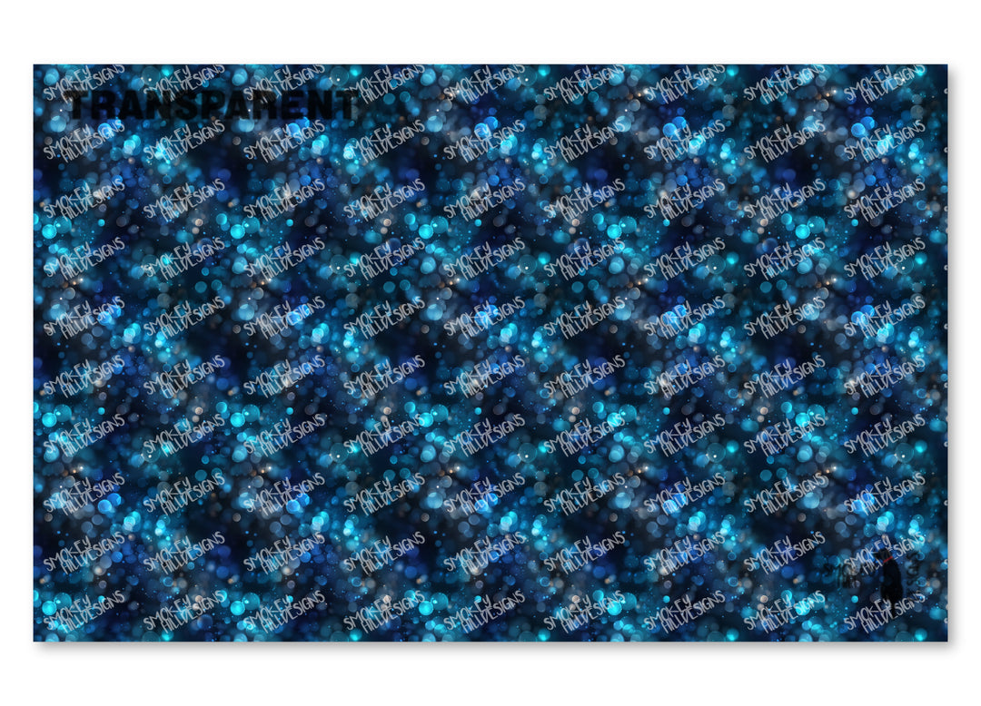 PatternPly® Transparent Winter Blue Bokeh