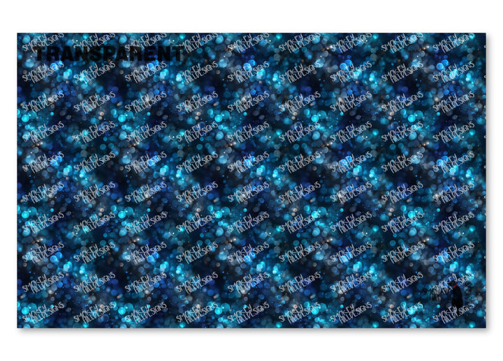 PatternPly® Transparent Winter Blue Bokeh