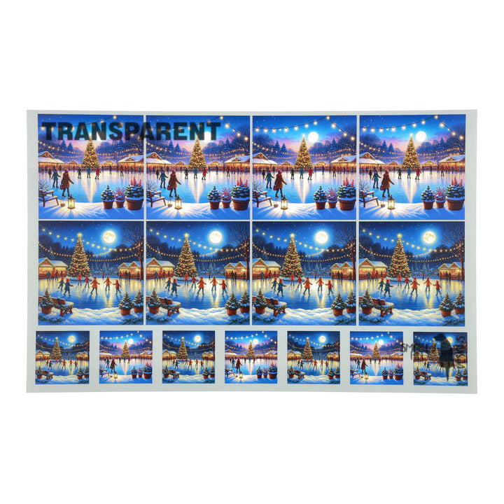 PatternPly® Transparent Winter Skating 2 sizes