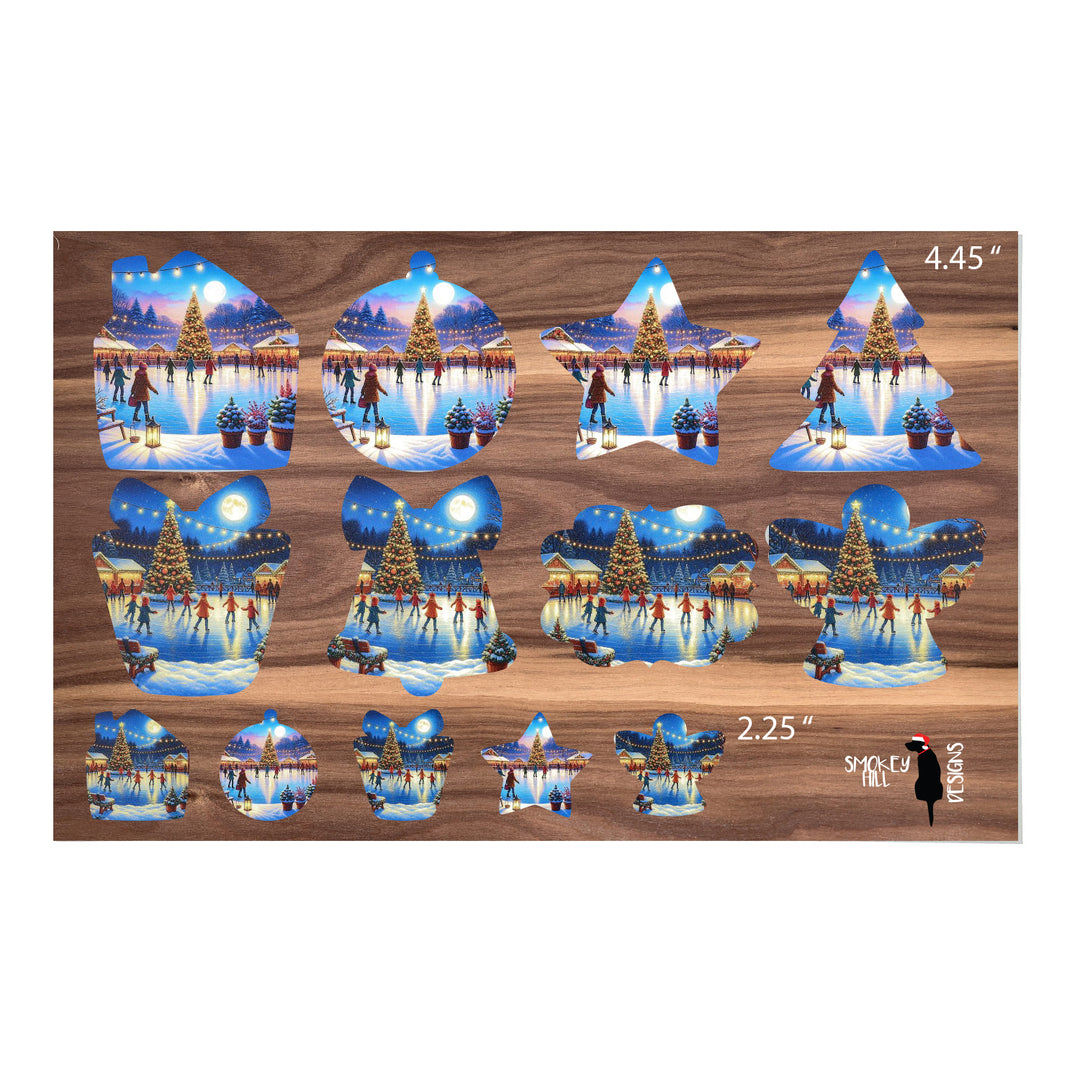 PatternPly® Transparent Winter Skating 2 sizes