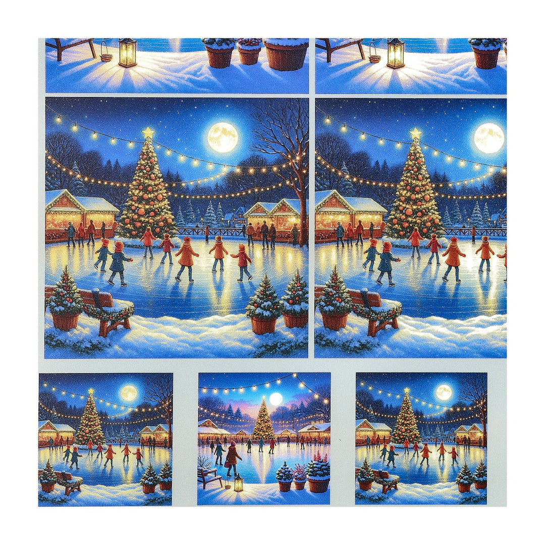 PatternPly® Transparent Winter Skating 2 sizes