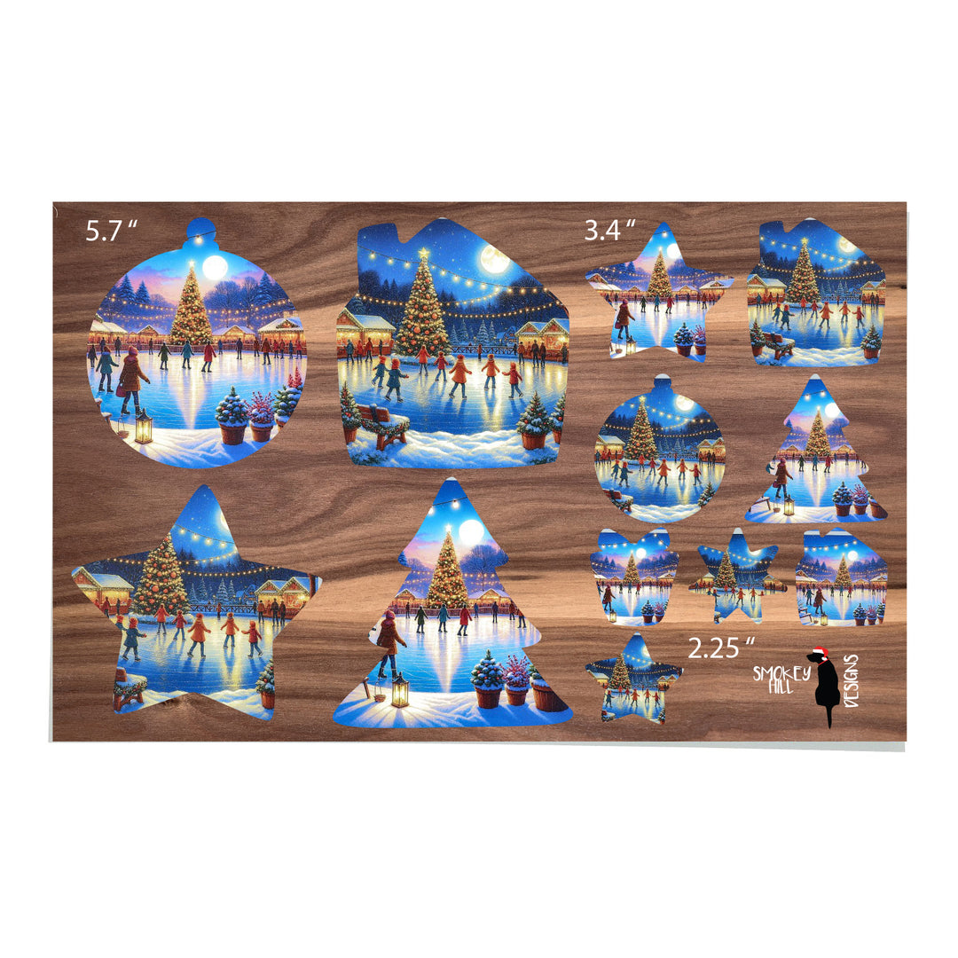 PatternPly® Transparent Winter Skating 3 sizes