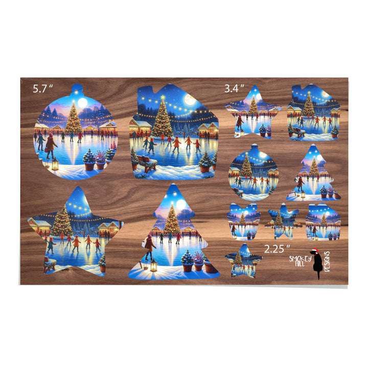 PatternPly® Transparent Winter Skating 3 sizes