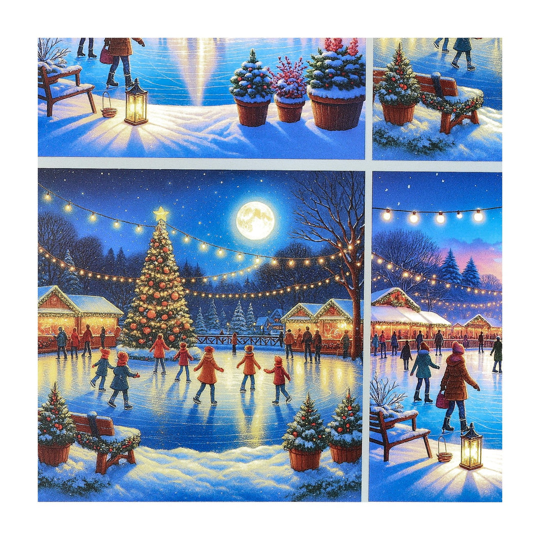 PatternPly® Transparent Winter Skating 3 sizes