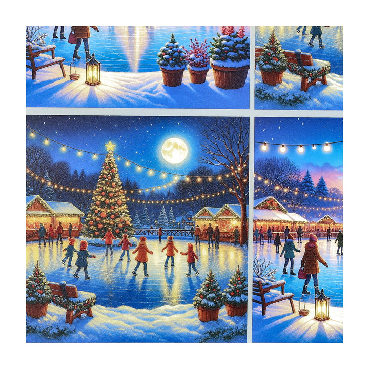 PatternPly® Transparent Winter Skating 3 sizes