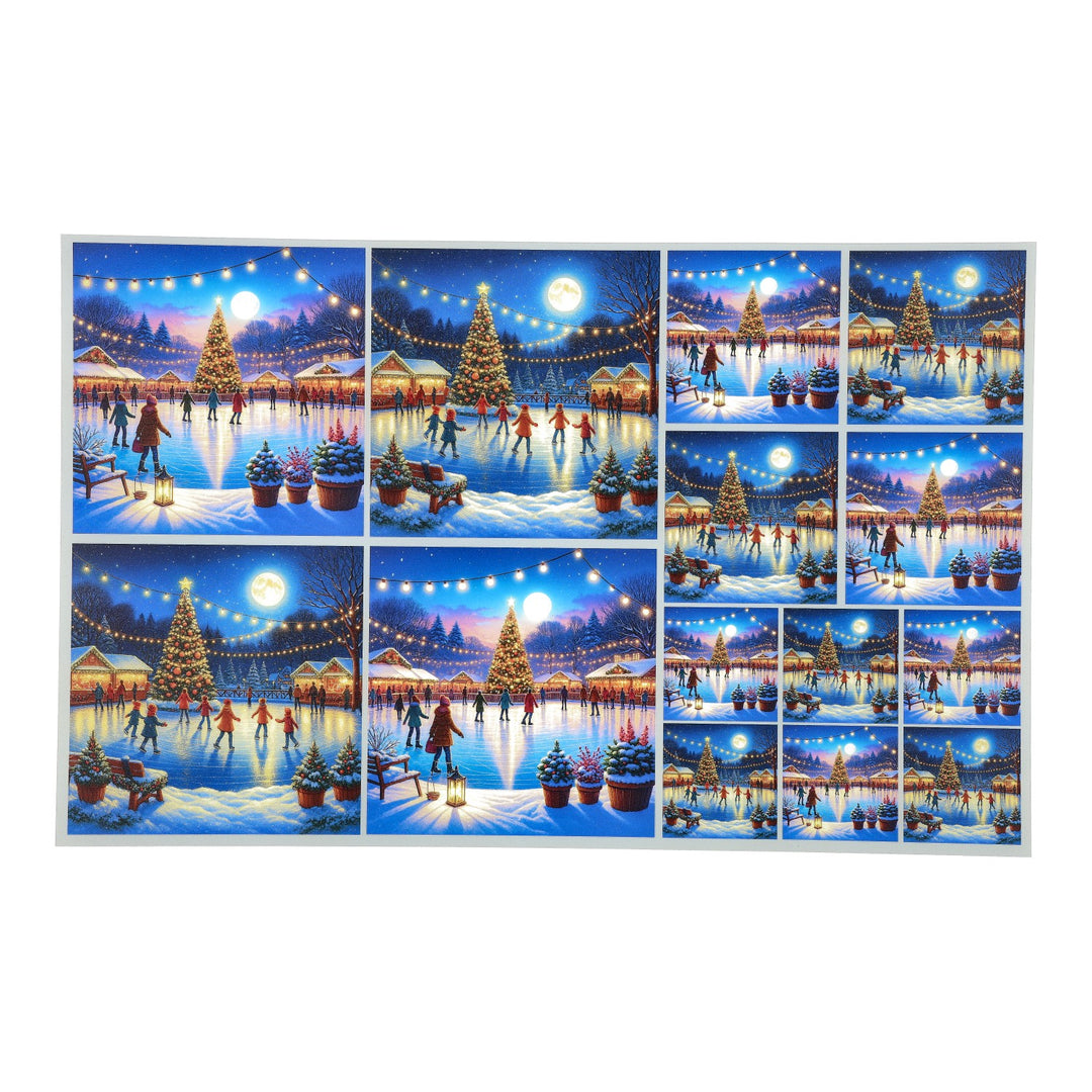 PatternPly® Transparent Winter Skating 3 sizes