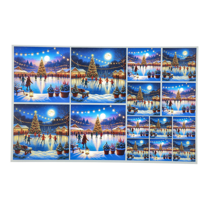 PatternPly® Transparent Winter Skating 3 sizes