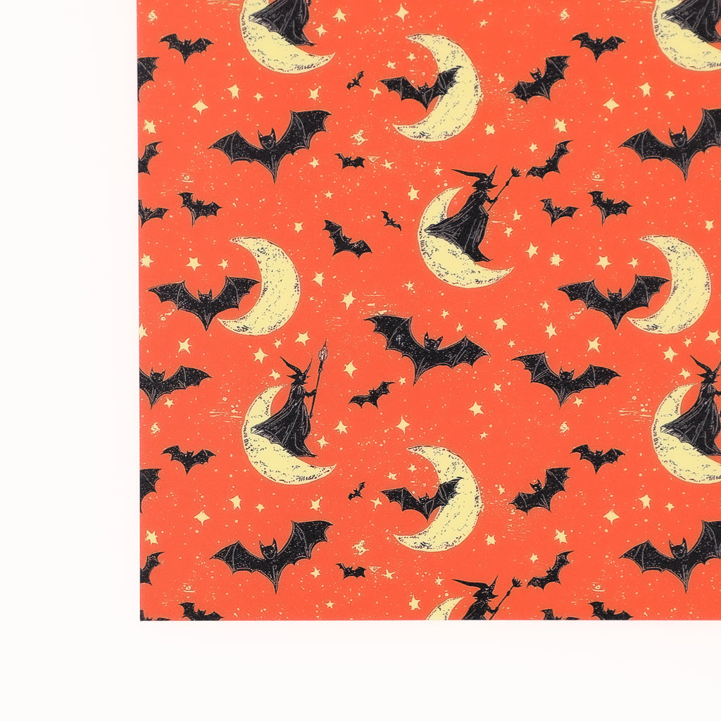 PatternPly® Full Coverage Witchy Moons sheet showing the pattern