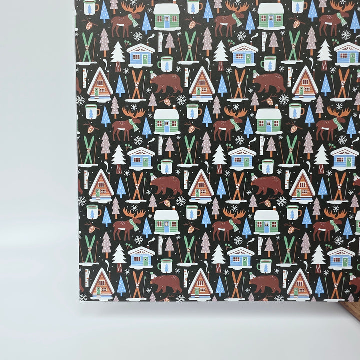 PatternPly® Full Coverage Woodland Christmas on Green LARGE